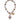 Rosary bracelet with floral cross